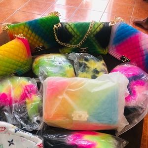 Brand new Colorful Purse and slipper set